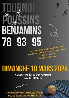 Tournoi Poussins Benjamins 78 93 95