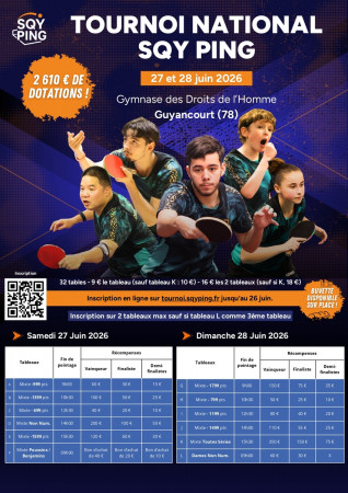 Tournoi National SQY Ping