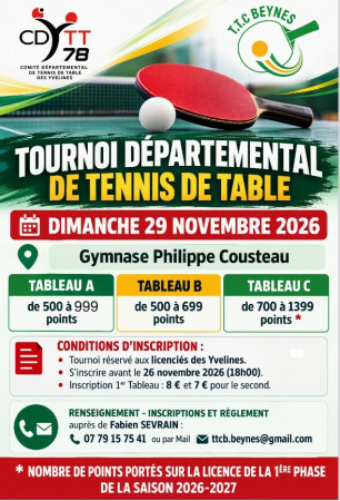 Tournoi départemental de Beynes