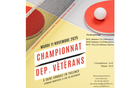 Championnat Dep. Vétérans 2025
