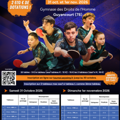 Tournoi National SQY Ping