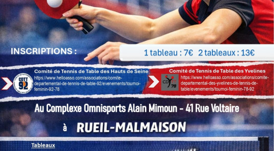 Résultats Tournoi Féminin 92/78